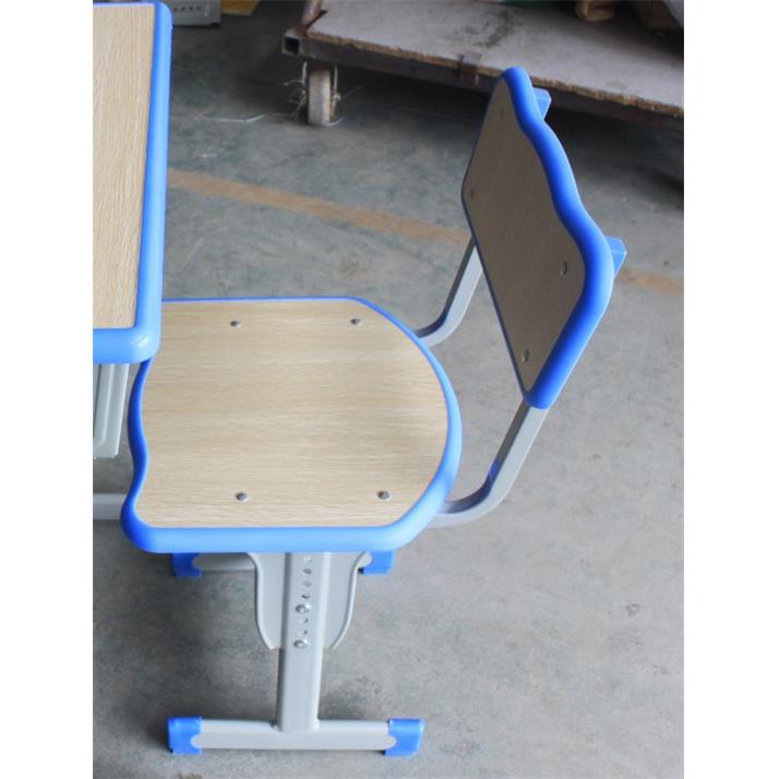 需定制中小学生课桌椅厂家直销加厚升降片培训班学校课桌单人双人