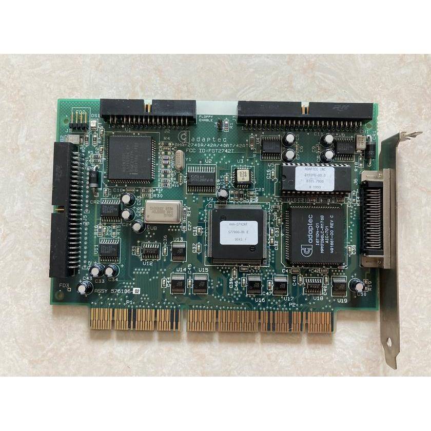 Adaptec AHA-2742T 2740A ISA SCSI 设备卡 外置50针接口