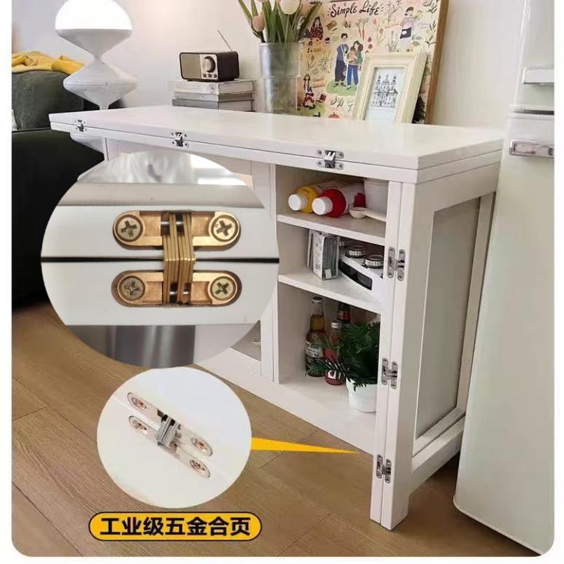折叠圆形餐桌合页桌子配件隐藏式铰链墙板隐形合页电表箱隐形合页
