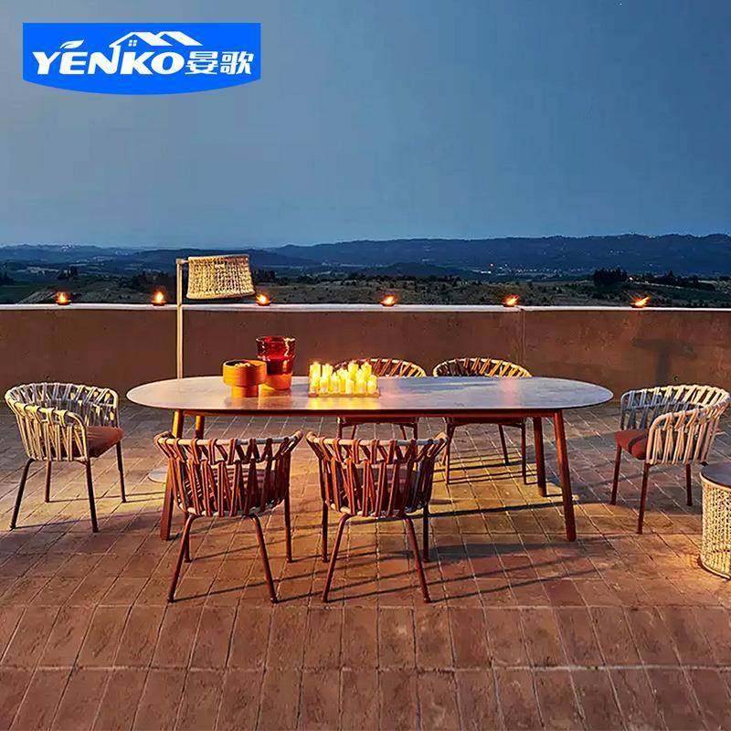 北欧户外餐椅设计师藤编休闲藤椅庭院阳台室外露天防水桌椅组合,商业/办公家具,其它,淘宝优惠券,粉丝福利购,淘宝优惠卷