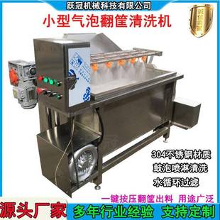 自动翻筐式气泡洗菜机净菜加工商用多功能清洗机牛羊猪肉小型清洗