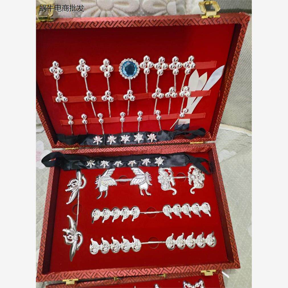 京剧头面戏曲头面秦香莲王宝钏头饰,银丁头面/银泡头面青衣头面