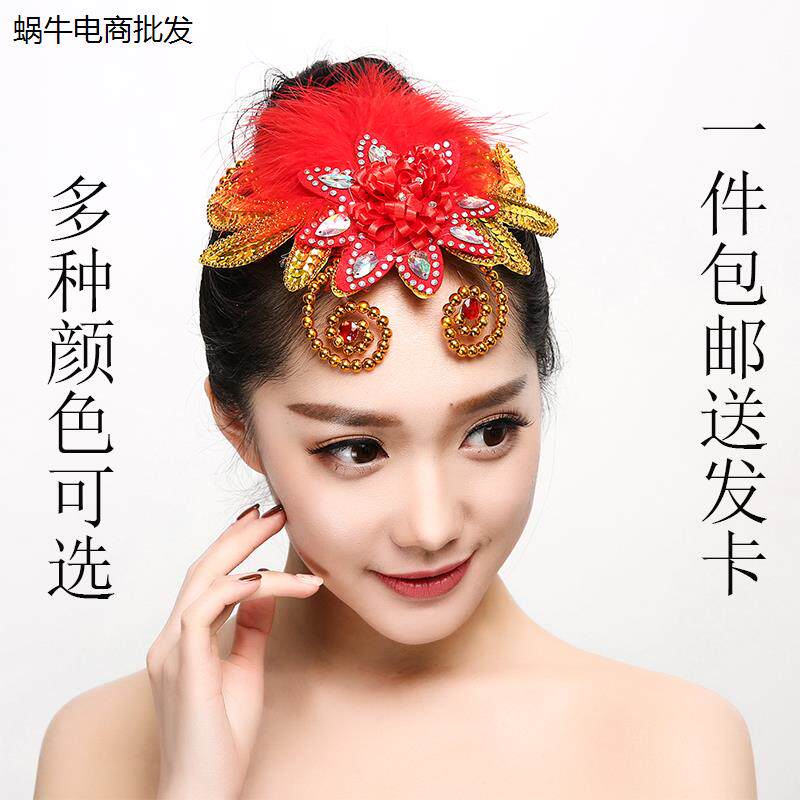 新款羽毛花古典现代民族