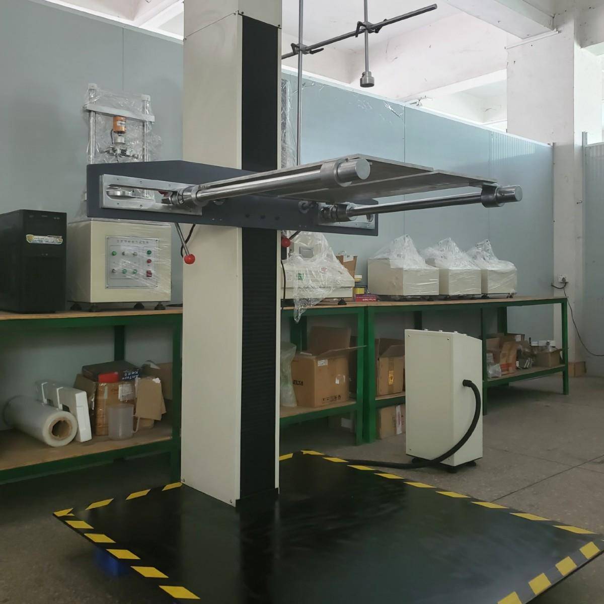 纸箱纸盒包装跌落测试台双翼跌落试验机双臂棱角面跌落测试厂家