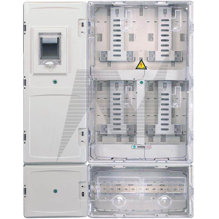 三相四表直入式透明塑料电表箱电表箱配电箱电能计量箱插卡电表箱