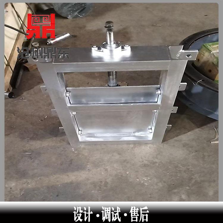 方口手动插板阀手电一体两用闸阀各种尺寸可做烟气水泥闸阀