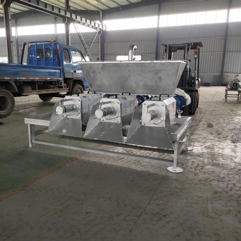 养殖场固液干湿分离机鸡鸭猪牛粪脱水机斜筛式粪便干湿分离机
