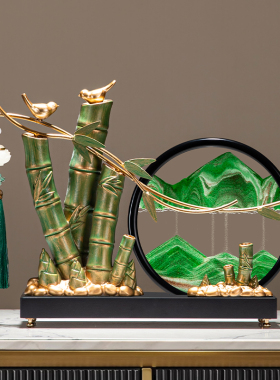 节节高升竹子流沙画摆件办公室毕业送老师教师节礼物升职乔迁礼品