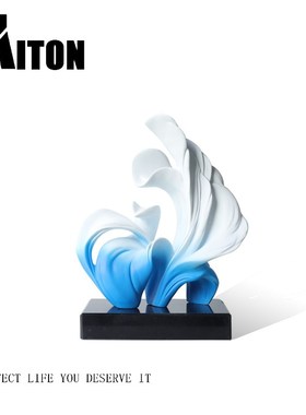 优选现代简约轻奢室内抽象雕塑摆件玄关柜客厅艺术品家居高档软装