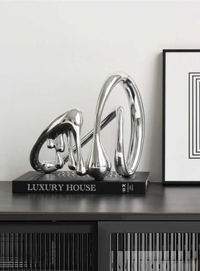 优选高级感抽象艺术异形电镀创意摆件家居客厅高档轻奢装饰品软装