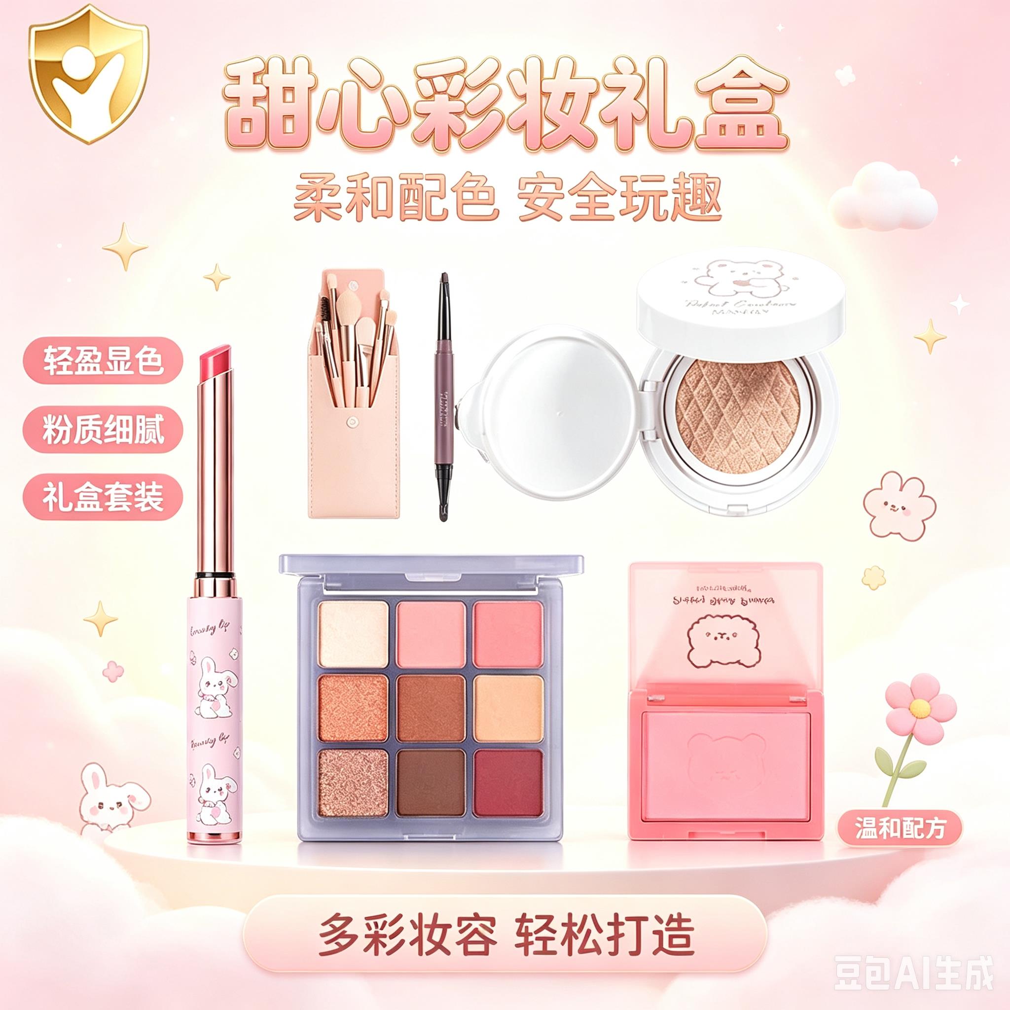 正品六一化妆品彩妆套装全套无毒口红专用舞台妆眼影表演