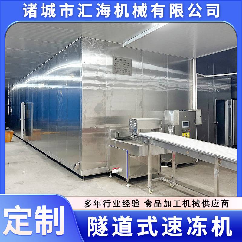 即食海参隧道式速冻机 果蔬低温速冻设备 元宵薯条水饺速冻流水线