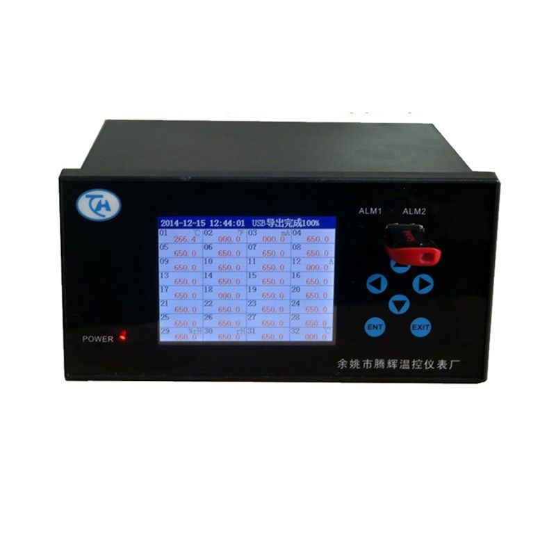4路无纸记录仪,多路温度压力湿度记录PT100温度R记录电流电压USB