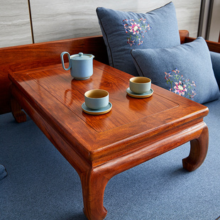 红木家俱缅甸花梨木罗汉床客厅中式大果紫檀全实木床榻.坑床罗汉