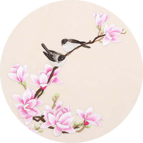 苏绣刺绣手工dily初学古风材料包真丝花鸟苏绣套件自己绣苏州