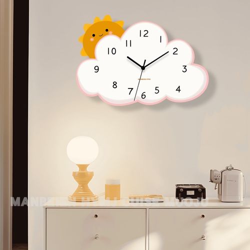 钟表挂钟客d厅静音家用卧室现代简约儿童房女时钟挂墙创意2024新
