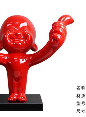 抽象人物雕d塑摆件酒店家居创意软装饰品点赞红人餐厅现代很棒