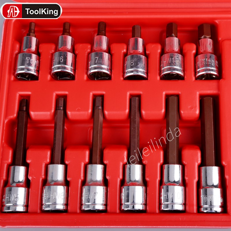 拓进18件旋具套筒组套花型TX20五金F工具六角HW5汽修多功能工具箱