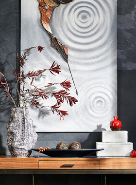 邸高家居新中式小红石榴水果摆件样板间房红色R陶瓷桌面茶几工艺