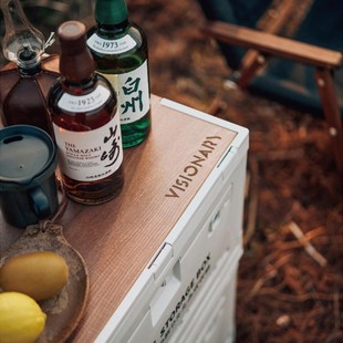 户外折叠箱露营收纳箱便携户外露营用品装 备N野营收纳盒杂物箱车