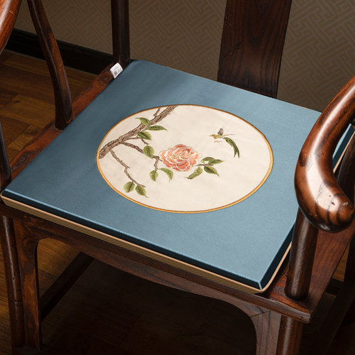 中式红木沙发垫坐垫防o滑圈椅太师椅垫家用实木官帽椅餐椅座垫定