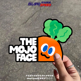 五月天MAYDAY胡萝卜汽车贴纸THE MOJO FACE文字装饰三角形窗户贴