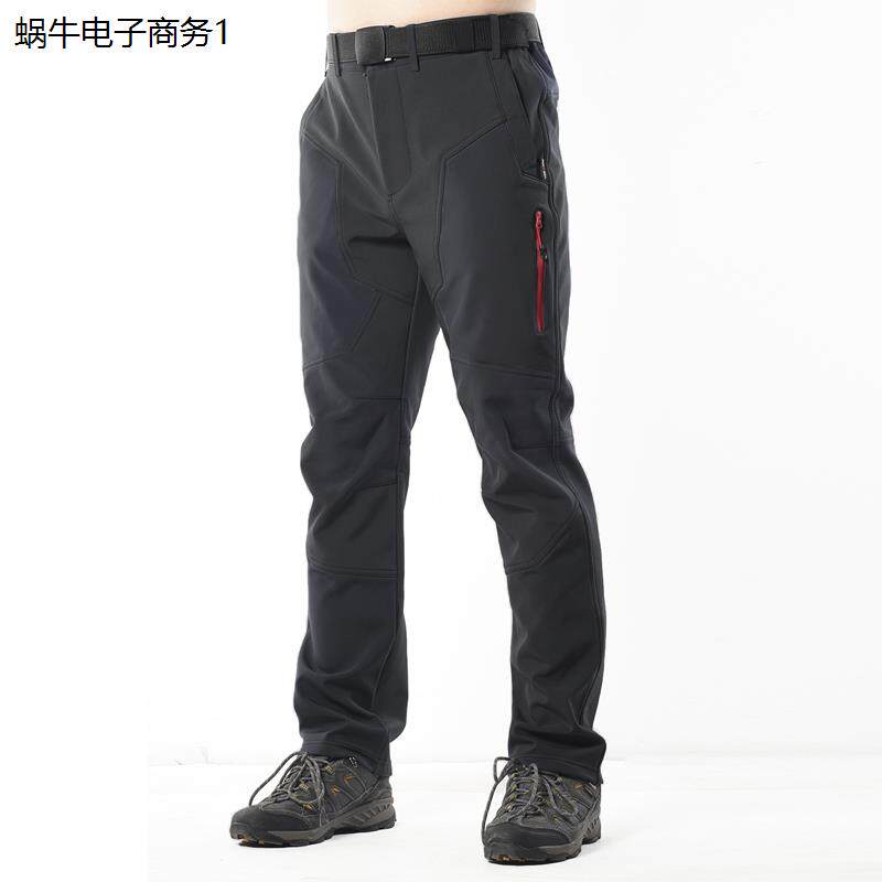 冬季骑行服男士抓绒加厚防风保暖山地车自行车骑行裤摩托车长裤子