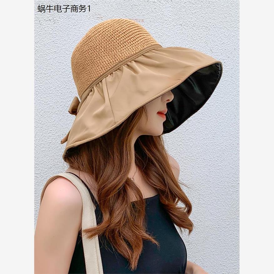 夏季黑胶遮阳帽女款帽子