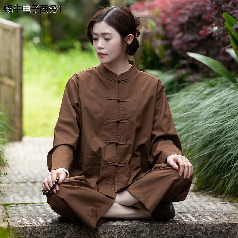 丝光棉高端居士服男女同