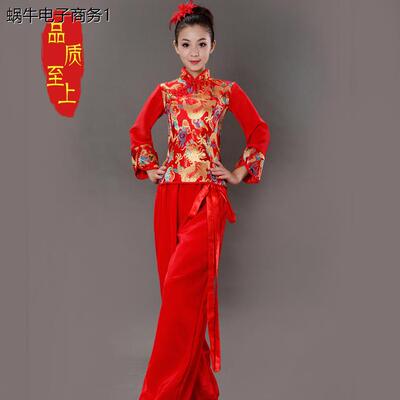 广场舞服装秧歌服演出服