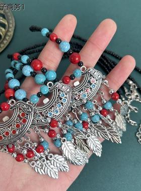 复古民族风流苏额饰异域