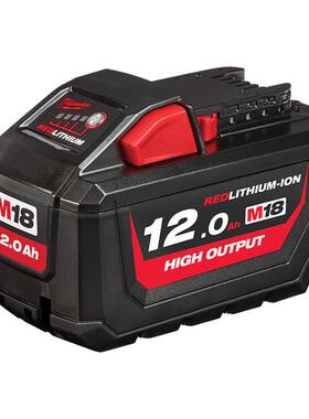 米沃奇 M18 HB12S M18高能量红锂电池 12.0Ah
