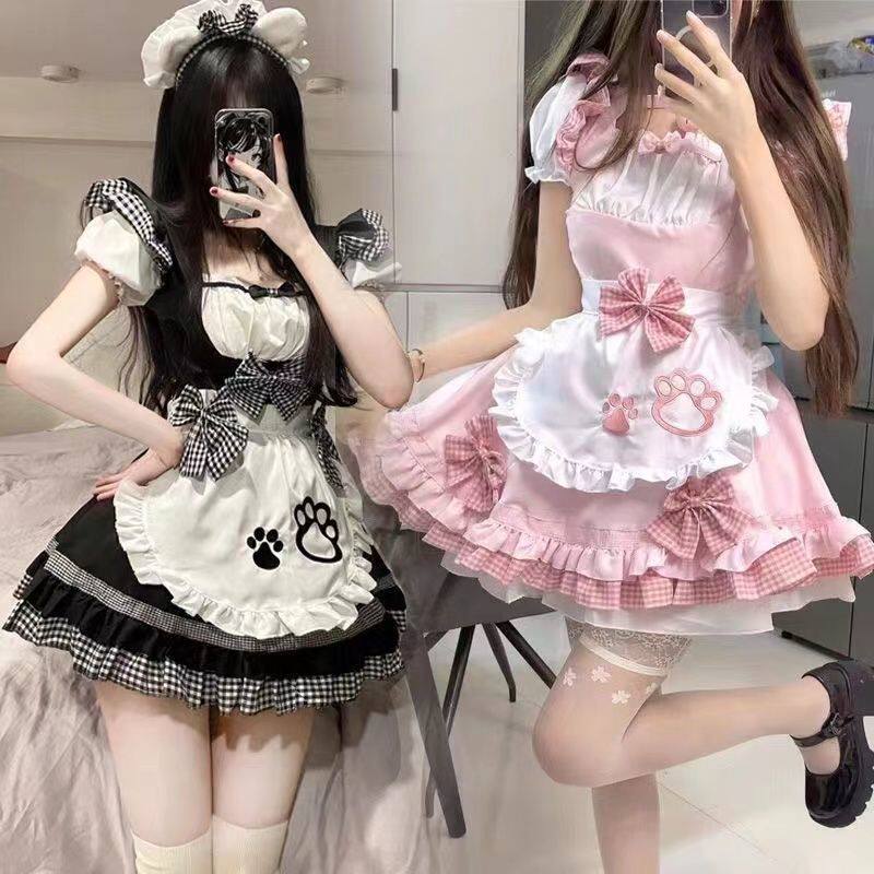 可爱女仆装软妹cos猫咪服