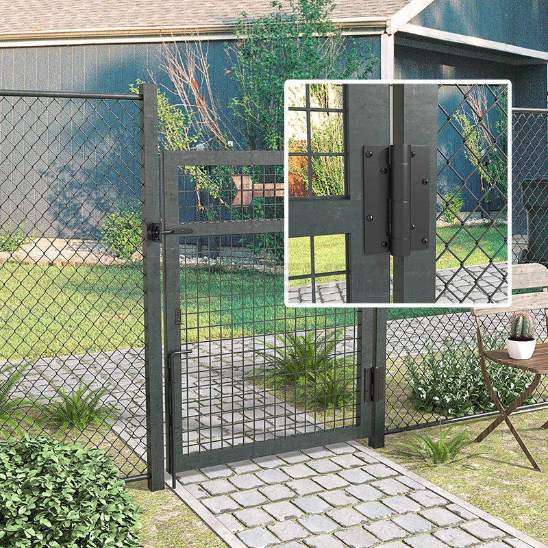 美式篱笆栅栏门铰链铝合页PVC门铰链铁门加厚合页
