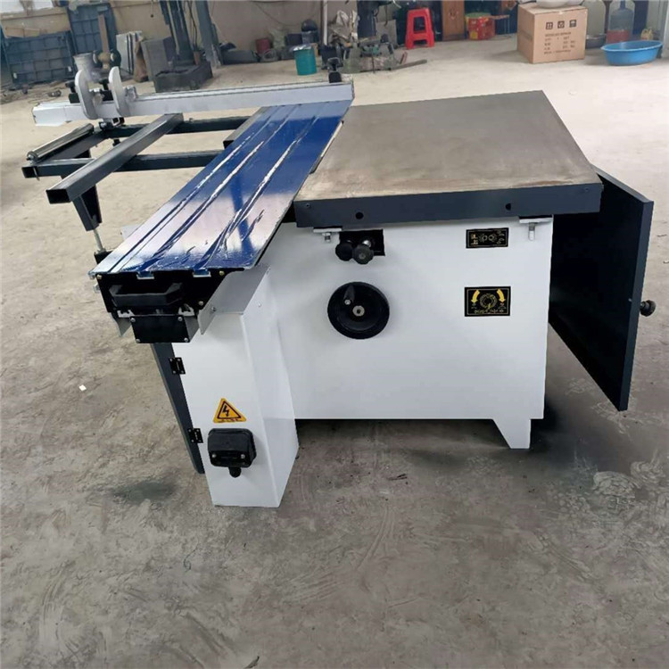胶合板精密锯 木工机械圆柱导轨精密推台锯 电动升降自动裁板锯