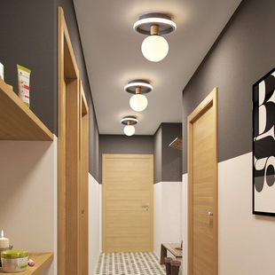 饰灯北欧风格 家用衣帽间装 过道玄关批发灯具 吸顶灯 简约小众时尚