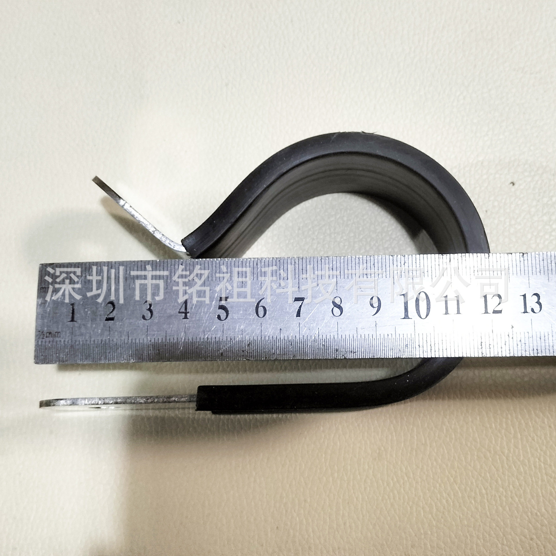 现货R喉箍卡箍带防滑橡胶套直径60MM圆管卡夹固定架超厚宽40MM