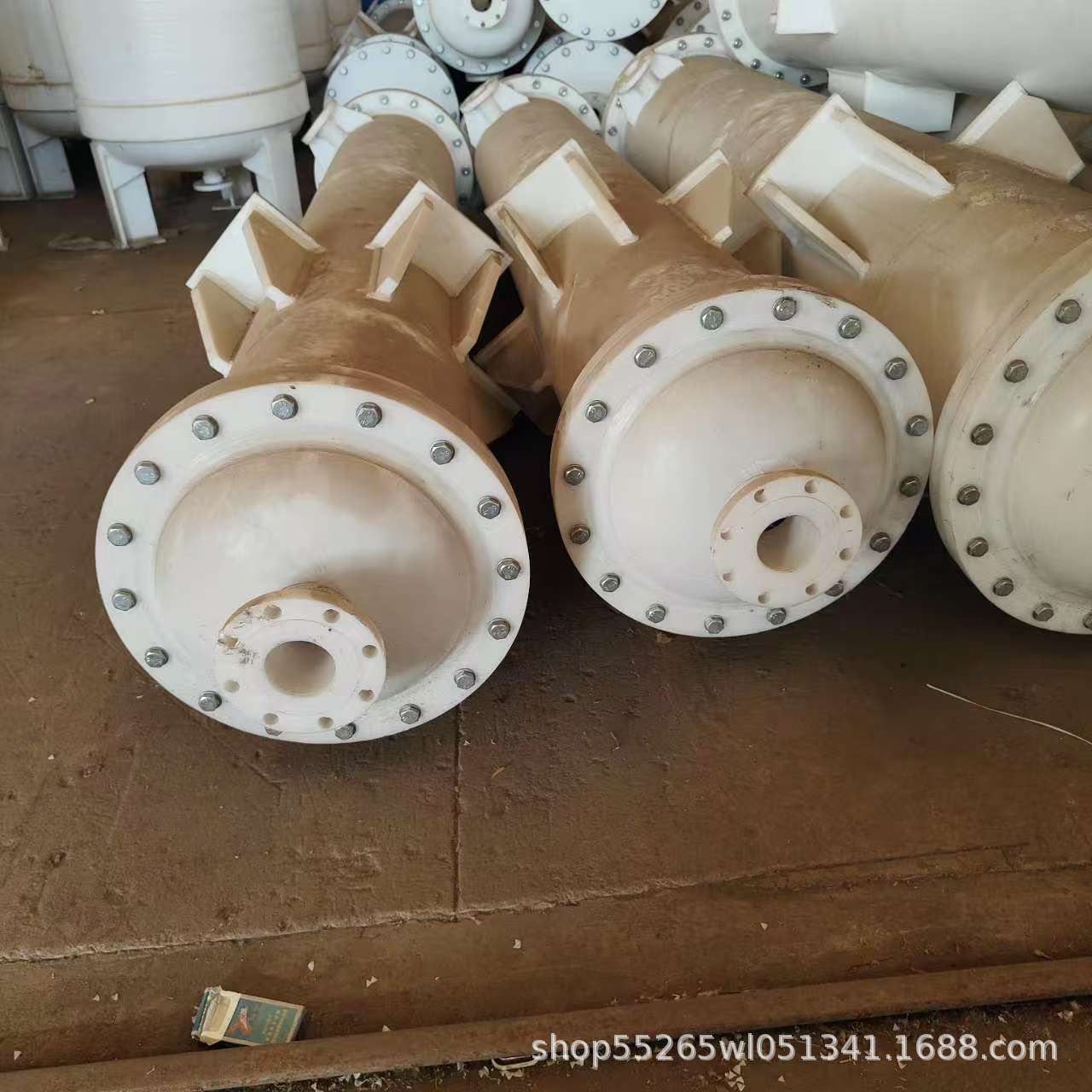 20-40平方聚丙烯石墨改性冷凝器 食品化工行业卧式列管式pp换热器