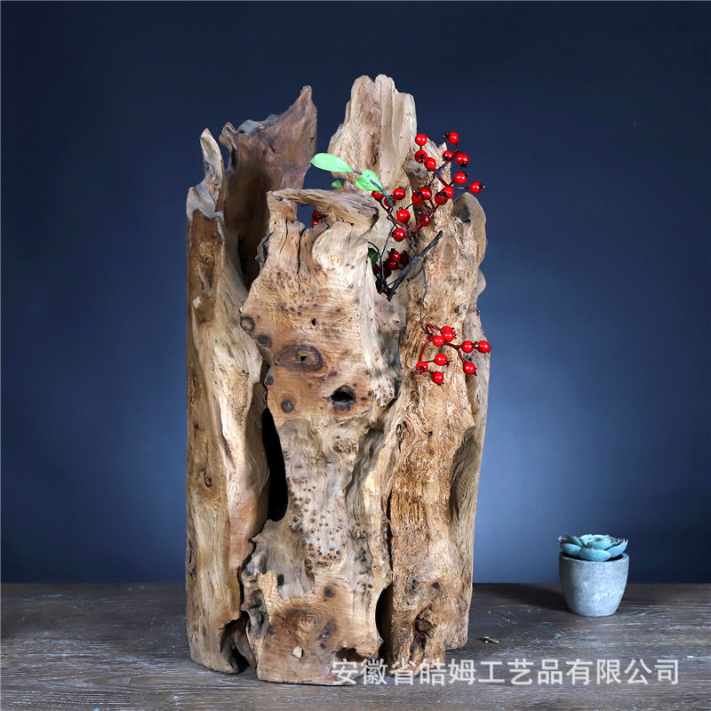 手工制作天然树根花瓶花盆花器花桶花艺干花插花居家装饰器皿摆件,模玩/动漫/周边/娃圈三坑/桌游,文化/体育周边,淘宝优惠券,粉丝福利购,淘宝优惠卷
