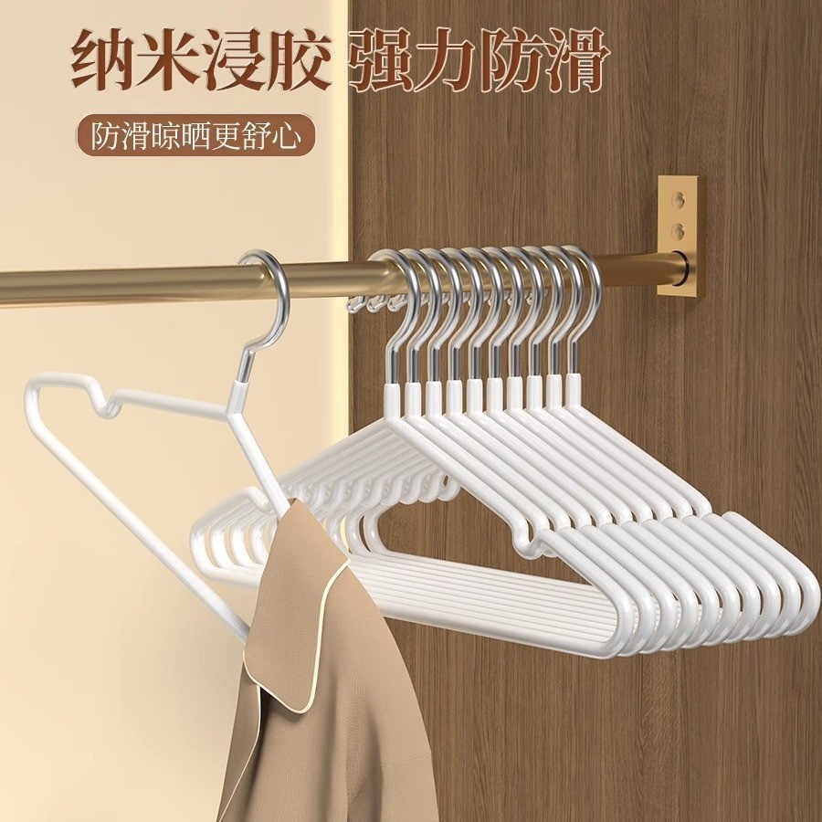 衣架家用挂衣无痕防滑晾衣架学生宿舍用防肩角晒衣撑凉大衣服架子