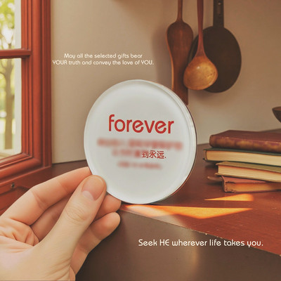 复古简约祝福亚克力磁铁冰箱贴