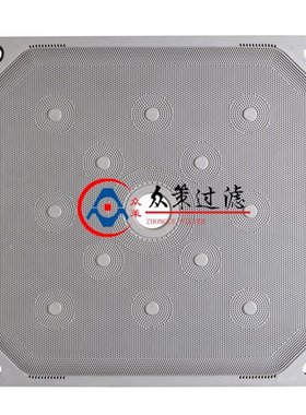 增强聚丙烯滤白板 白色板框明流压滤机滤板耐高温 X2000隔膜滤板
