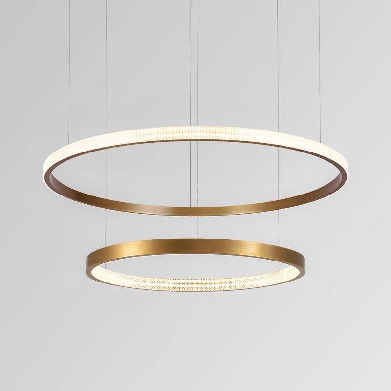 后现代简约吊灯圆环形LED客厅餐厅卧室展厅轻奢北欧创意艺术灯具