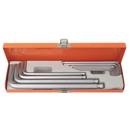 钢盾工具 12件套S2合金钢公制加长球头内六角扳手S050024