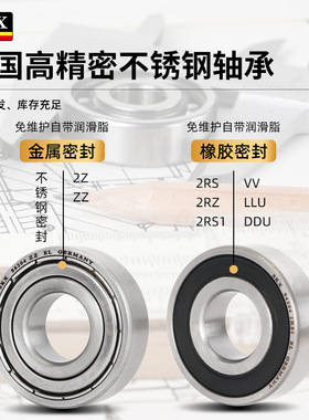 德国SKX不锈钢轴承 S SS 6214 6215 6216 6217 6218 6219 6220 2Z
