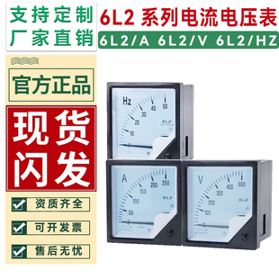 6L2-A/V交直流600 500 400 /5指针式电压电流表功率频率赫兹表HZ