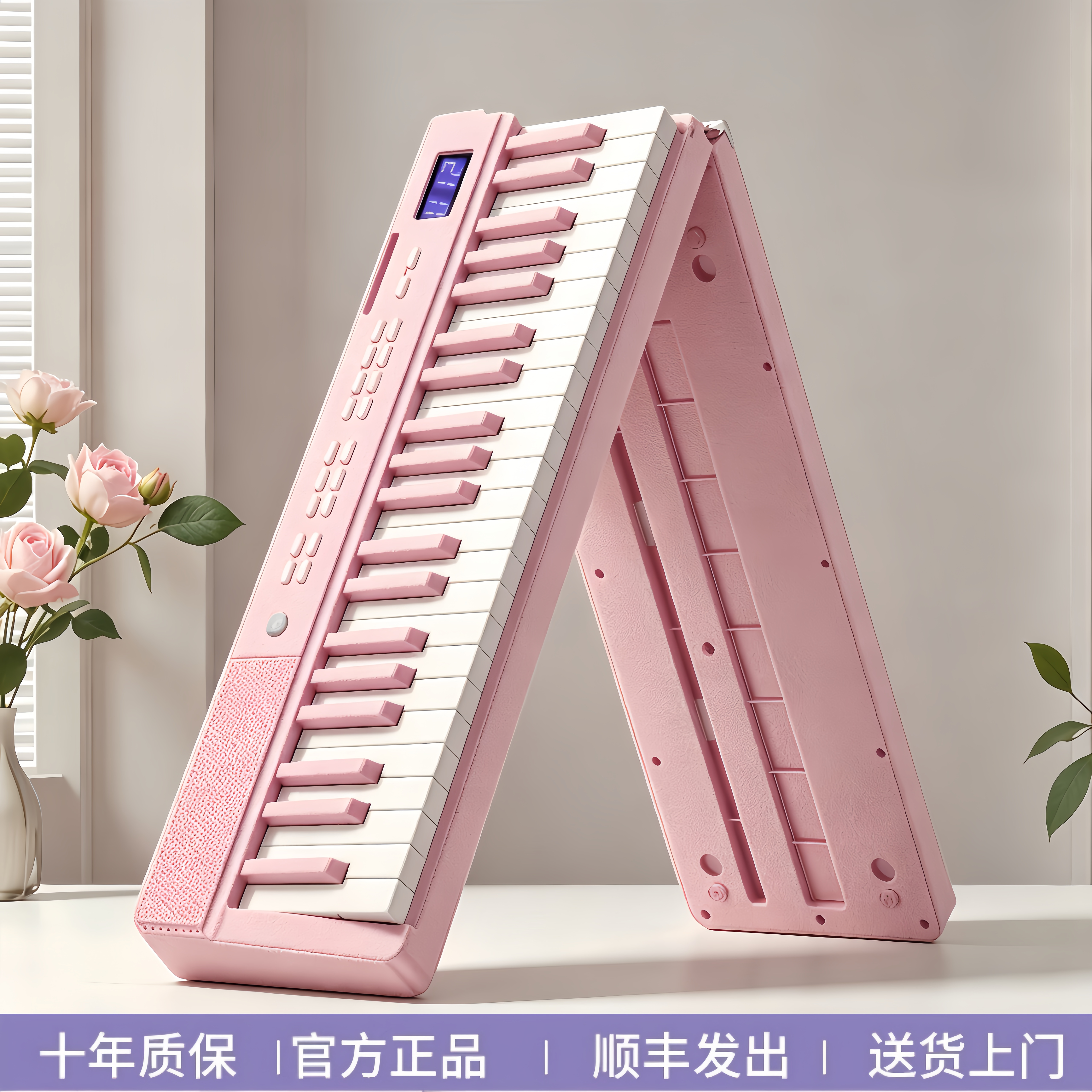 钢琴可折叠88键零基础成人儿童乐器电子琴专业练习便携式折叠钢琴