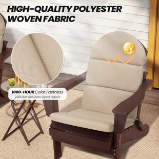 户外摇椅垫A23可拆半圆高密度海绵室外露台椅垫两件套庭院替换垫