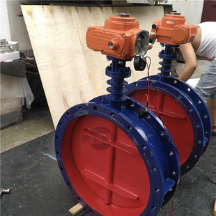 DN350智能调节型电动通风蝶阀D941W 电动调节通风不锈钢蝶阀 2.5P