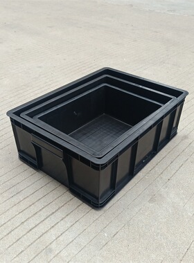 ESD抗静电黑色箱电子工厂专用防静电6-9次方周转箱直销厦门福州